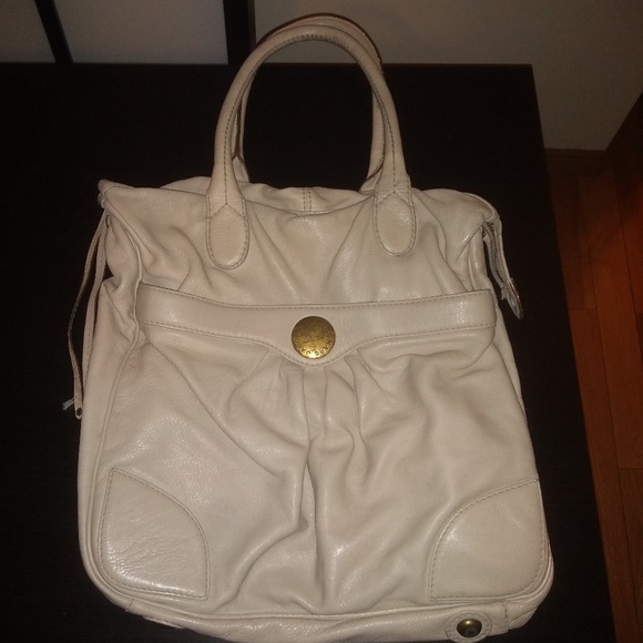 Cream Marc x Marc Jacobs Leather Tote Bag - Picture 2 of 9